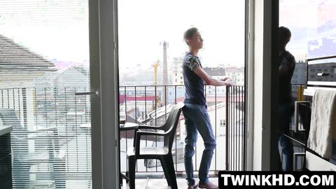 Smooth teen gets mounted and pounded raw from behind