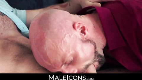 MaleIcons.com - Handsome hunks' fucking session after dick and ass gobbling is finish