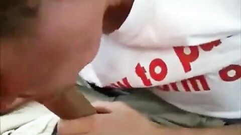 Backseat Blowjob and Cum Swallow