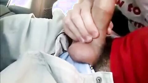 Backseat Blowjob and Cum Swallow