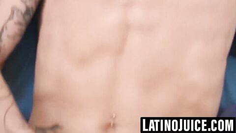 Inked Latino bottom takes massive raw cock POV