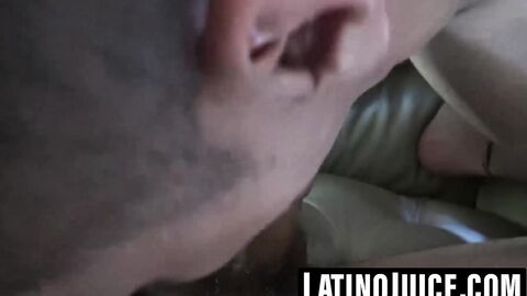 Handsome Latino converts to gay through rough anal