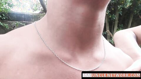 SayUncleNetwork.com - Straight Latino studs' gay foursome initiation outdoors