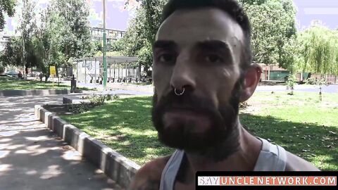 SayUncleNetwork.com - Horny bearded Latino gay barebacked hard and fast in POV