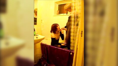 Shower Sluts: Big Cock Emo Crossdresser Fucks Young Amateur