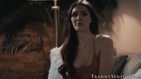 Perfect bodied transgender Tori Easton sits on my face and lets me eat her dick