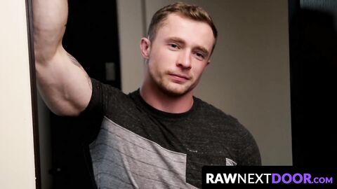 RawNextDoor.com - Handsome Markie More and Johnny Riley kiss and sixty-nine before ra