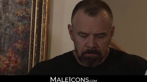 MaleIcons.com - Naughty gay's anal love with boyfriend's beefy father's big cock and