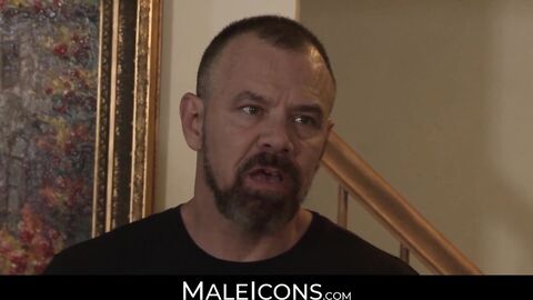 MaleIcons.com - Naughty gay's anal love with boyfriend's beefy father's big cock and