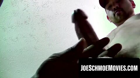 Joeâs stretched hole gapes around massive veiny monster