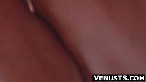 Office tranny Venus Lux's big cock wanking while working