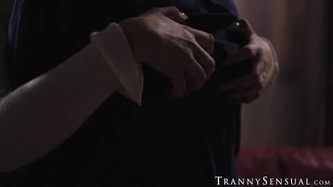 Trans Daisy Taylor forces her cock into  Joel Someones married ass