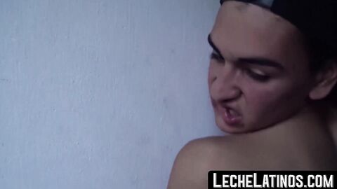 LecheLatinos.com - Straight Latino's first gay double penetration: raw, intense, and
