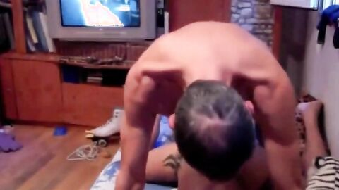 Bareback Mexican Daddy Breeds Twink on Webcam