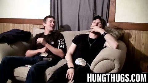 Ty and buddy strip naked to stroke hard cocks