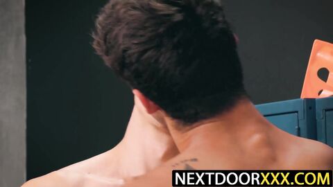 NextDoorXXX.com - Jayden Marcos Elliot Finn fuck before coach joins in