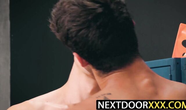NextDoorXXX.com - Jayden Marcos Elliot Finn fuck before coach joins in