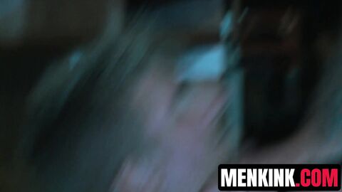 Van witnessed how Ricky Sinz ball busts and throat fucks Logan Vaughn