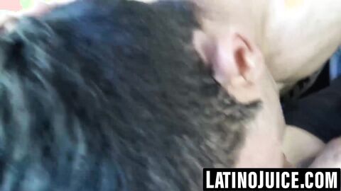 Straight Latino surprised by dick in ass and hot facial POV