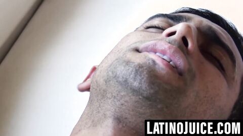 Straight Latino surprised by dick in ass and hot facial POV