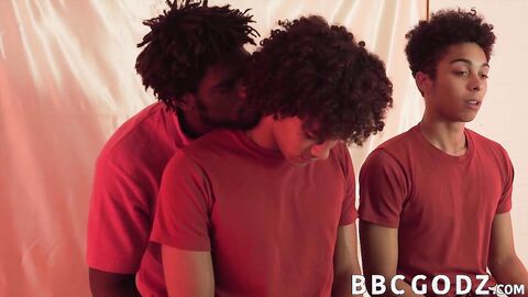 Ebony jock is raw fucking barely legal guys in threesome