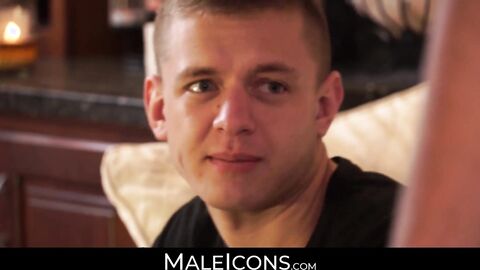 MaleIcons.com - Young homosexual Ian Levine's seduction and anal play with big cock a
