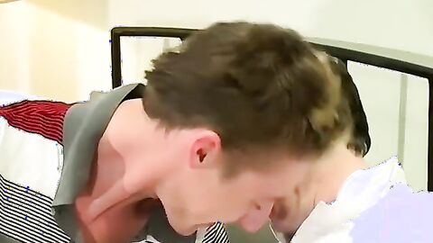 Cute twinks give intense BJs and take hard anal