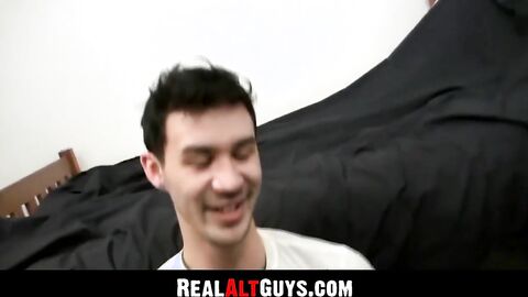 RealAltGuys.com - Amateur emo twink has solo fun jerking off his hard cock