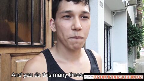 SayUncleNetwork.com - Straight young Latino picked up and raw fucked hard and fast