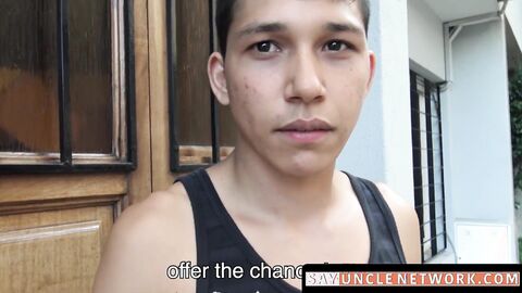 SayUncleNetwork.com - Straight young Latino picked up and raw fucked hard and fast