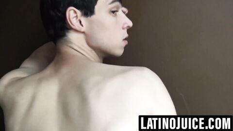 Cute young Latino pounded raw and swalloed jizz