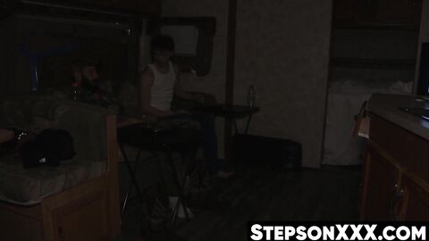 Redneck stepdad wrecks cute stepson with raw cock