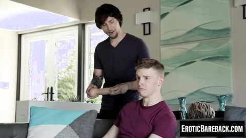 Twinks Alex Tanner and Scotty Zee explore each other with toys