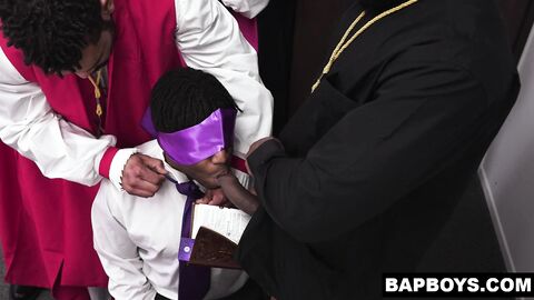 Blindfolded Black Baptist Boy Banged By BBC!