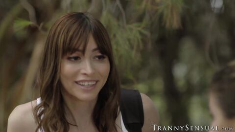 Sultry babe Liv Revamped have threesome with TS Korra and muscled Johhny B