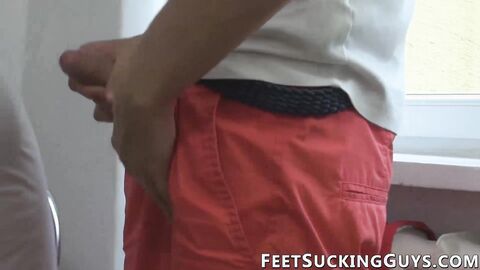 Foot fetish twinks Paul and Dan pounding hard after school