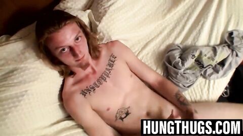 Redhead Kenneth Slayer's thick dick drips pre cum