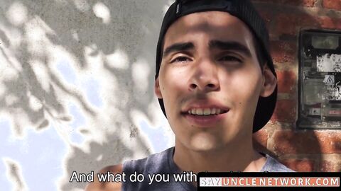 SayUncleNetwork.com - Bareback banged Latino picked up and squirted with hot jizz