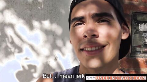 SayUncleNetwork.com - Bareback banged Latino picked up and squirted with hot jizz