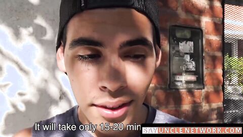 SayUncleNetwork.com - Bareback banged Latino picked up and squirted with hot jizz