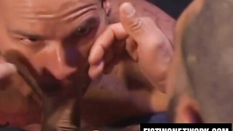 Latino bottom gives Asoka blowjob before taking fist