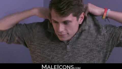 MaleIcons.com - Muscular gay Brendan Patrick's anal drilling of young jock with big c