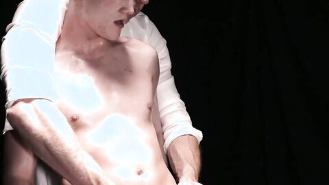 Handsome twink deepthroats then gets anal drilled