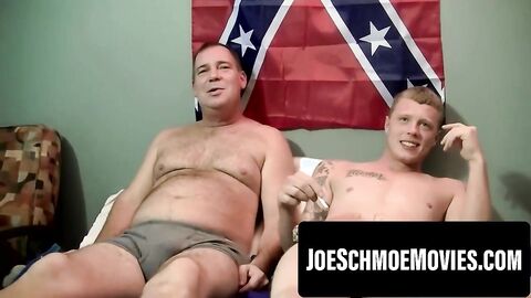 Ericâs thick rod disappears into tight ass until balls clap