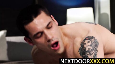 NextDoorXXX.com - Alessandro Drago blowjobs Andrew Miller before ramming