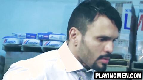 PlayingMen.com - Jean Franco's muscular ass pumping of captured Mike De Marko