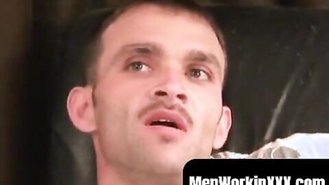 MenWorkinXXX.com - Hairy amateur jerks off after an interview and achieves solo orgas