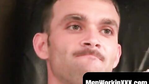 MenWorkinXXX.com - Hairy amateur jerks off after an interview and achieves solo orgas