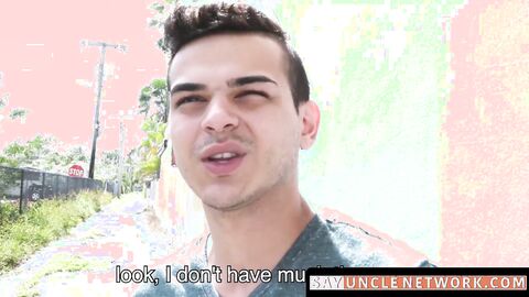 SayUncleNetwork.com - Straight Latino cums hard while barebacked deep and raw in POV