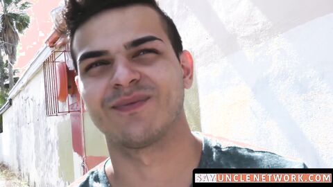 SayUncleNetwork.com - Straight Latino cums hard while barebacked deep and raw in POV
